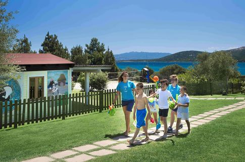Das Kinderbecken im Cala di Lepre.