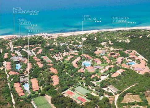 Das Resort & Spa Le Dune auf Sardinien - Übersicht der einzelnen Hotels